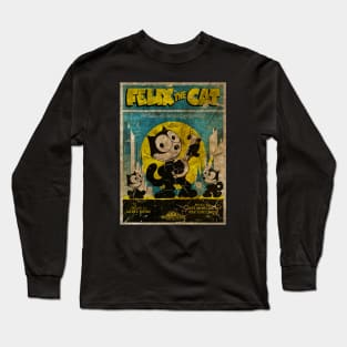 Felix The Cat - Poster Retro Long Sleeve T-Shirt